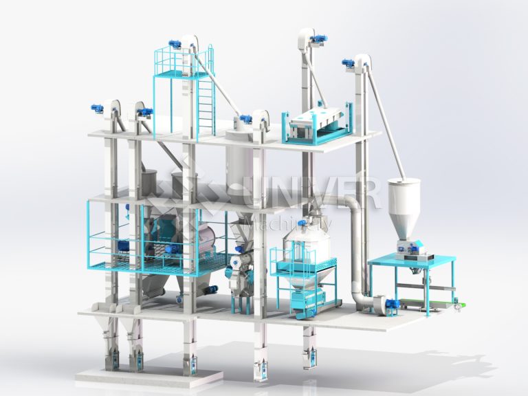 3-5tph pig feed production line